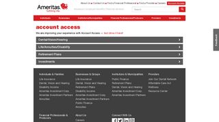 Account Access - Ameritas