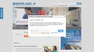 Nurses Lounge: Ameritech College of Healthcare