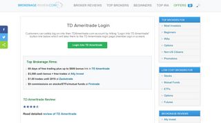 TD Ameritrade Login. TDAmeritrade.com Client Account Sign In