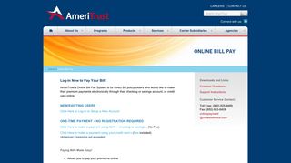 Online Bill Pay - AmeriTrust Group, Inc.