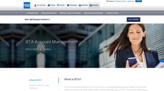 BTA Account Management | Card Members | American Express SG