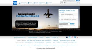 American Express - Moving Abroad - Global Card Transfer