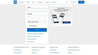 American Express - Login