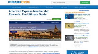 American Express Membership Rewards - The Ultimate Guide [In-Depth]