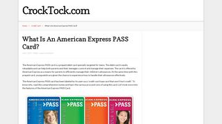 What Is An American Express PASS Card? – CrockTock.com