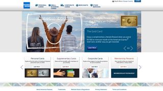 American Express Homepage - South Africa