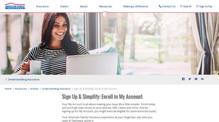 Enroll in My Account | American Family Insurance