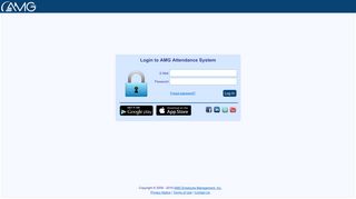 Login to AMG Attendance System
