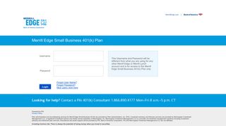 Merrill Edge Small Business 401(k) Login
