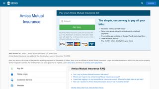 Amica Mutual Insurance (Amica): Login, Bill Pay, Customer Service ...