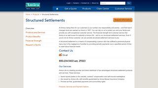 Structured Settlements - Amica