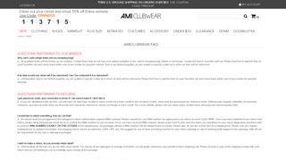 FAQ - Amiclubwear