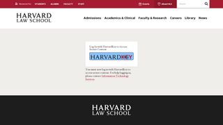 Secure Login | Harvard Law SchoolHarvard Law School