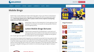 Mobile bingo for iPhone and Android - bingo sites for your mobile phone