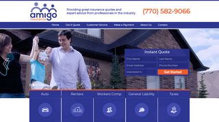 amigo insurance Home Page
