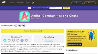 Amino: Communities and Chats - Zift App Advisor