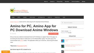 Amino for PC, Amino App for PC Windows & Laptop Anime