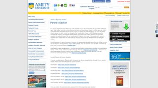 Parent Section : Amity Ranked Best in india - No. 1 Private University