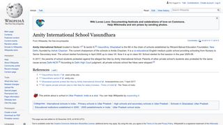 Amity International School Vasundhara - Wikipedia