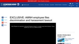 EXCLUSIVE: AMNH worker files discrimination, harassment ... - abc7NY