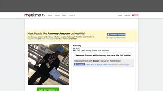 Meet people like Amoory Amoory on MeetMe!
