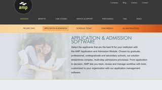University Application Management Software | AMP