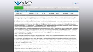 AMP Trading - Account Setup - Login