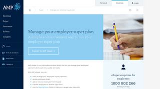 Manage your employer super plan - AMP