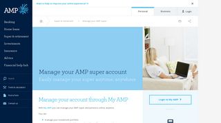 Manage your AMP super account - AMP