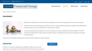 Expert Investment Advice | Investment Options | Certus Financial Group