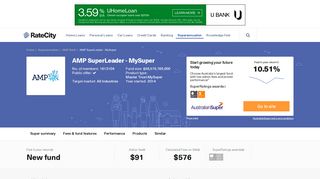 AMP Bank AMP SuperLeader - MySuper | Review & Compare ...