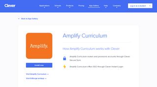 Amplify Curriculum - Clever application gallery | Clever