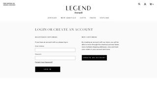 Login or Create an Account - Legend Amrapali