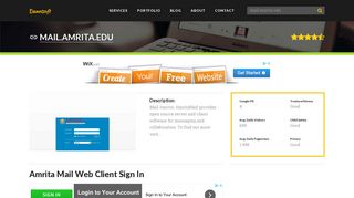 Welcome to Mail.amrita.edu - Amrita Mail Web Client Sign In