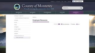 Monterey County, CA : Employee Resources