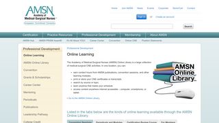 Online Learning | Academy of Medical-Surgical Nurses