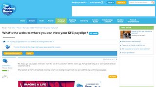 What's the website where you can view your KFC payslips? - The ...