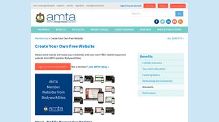 FREE Website for your Massage Practice | AMTA Member Benefit ...
