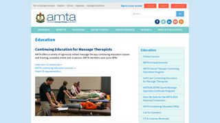 Massage Therapy Continuing Education | American Massage Therapy ...