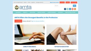 AMTA membership benefits - American Massage Therapy Association
