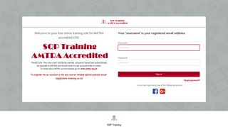 Sign in | SQP Training Portal