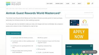 Amtrak Guest Rewards World Mastercard® - Credit Card Insider