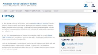 History - American Public University System (APUS)