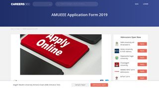 AMUEEE Application Form 2019, Registration - Apply online here