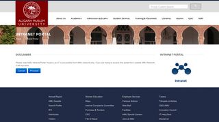 Aligarh Muslim University || Intranet Portal