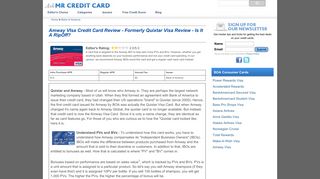 Amway VIsa Credit Card Review - Formerly Quixtar Visa Review - Is It ...