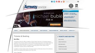 Tickets and Seating | Amway Center