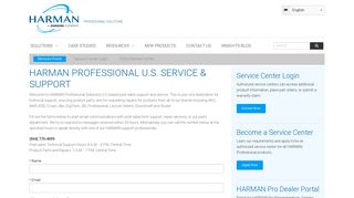 HARMAN Pro Dealer Portal - HARMAN Professional Solutions