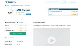 AMZ Tracker Reviews and Pricing - 2019 - Capterra