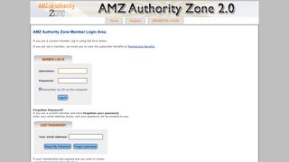 AMZ Authority Zone Member Login Area - Amz Training Academy